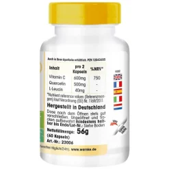 Quercetin mit Vitamin C Kapseln, 60 St