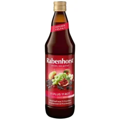 Rabenhorst 11 Plus 11 Multivitaminmehrfrucht Saft rot, 700 ml