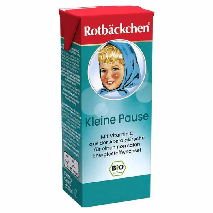 Rabenhorst Rotbäckchen Kleine Pause Bio Saft Tetra, 200 ml