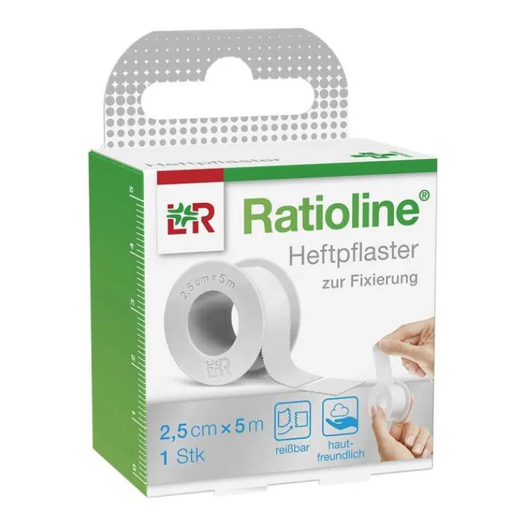 Ratioline acute Heftpflaster 2,5 cm x 5 m, 1 St