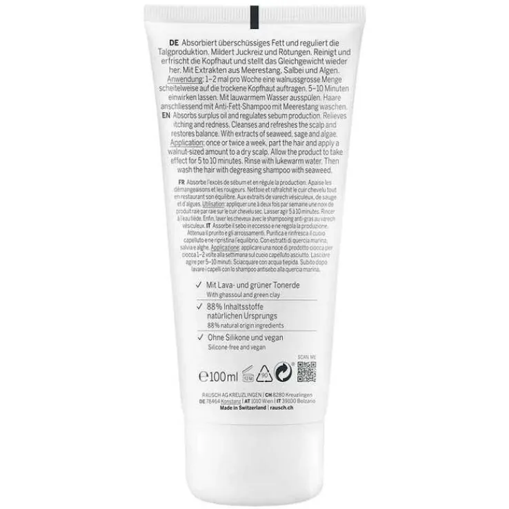Rausch Anti-Fett-Kopfhaut-Kur mit Meerestang Tube, 100 ml