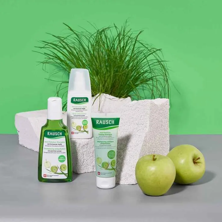 Rausch Anti-Pollution-Peeling-Shampoo mit Schweiz.Apf., 100 ml