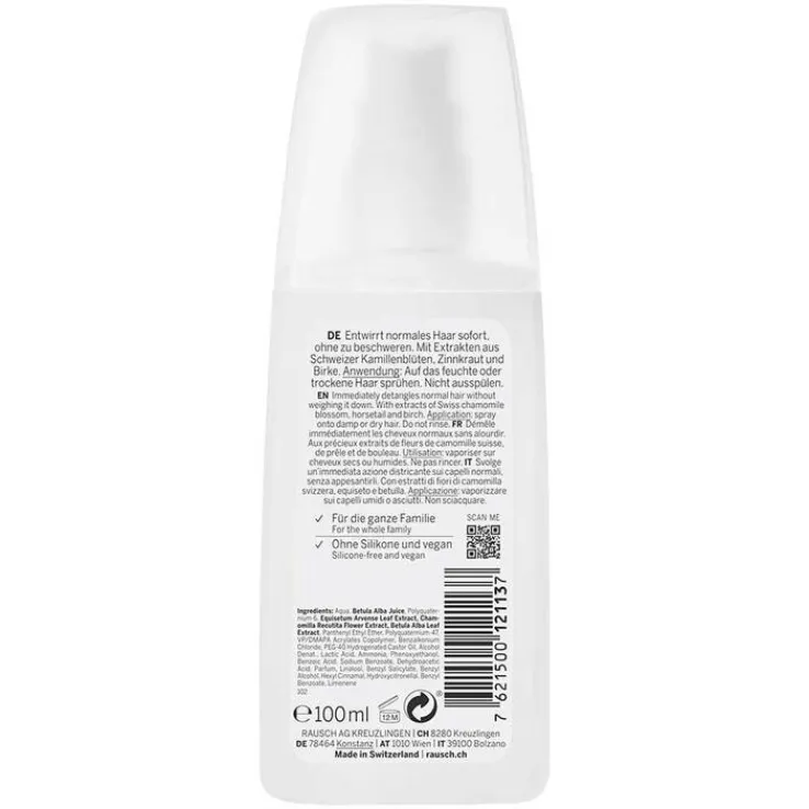Rausch Entwirr-Spray mit Schweizer Kräutern, 100 ml