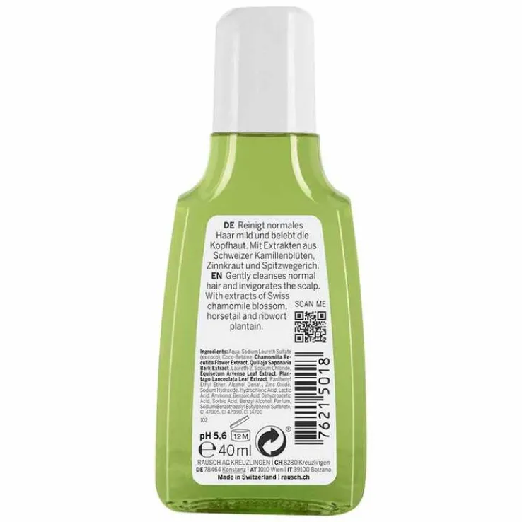 Rausch Pflege-Shampoo mit Schweizer Kräutern, 40 ml