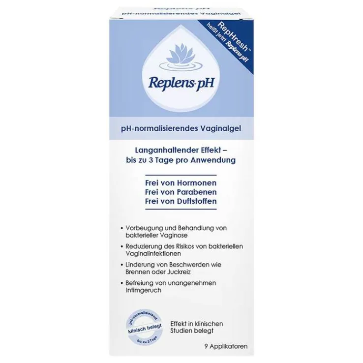 Replens pH Vaginalgel vorgefüllte Applikatoren, 9 St