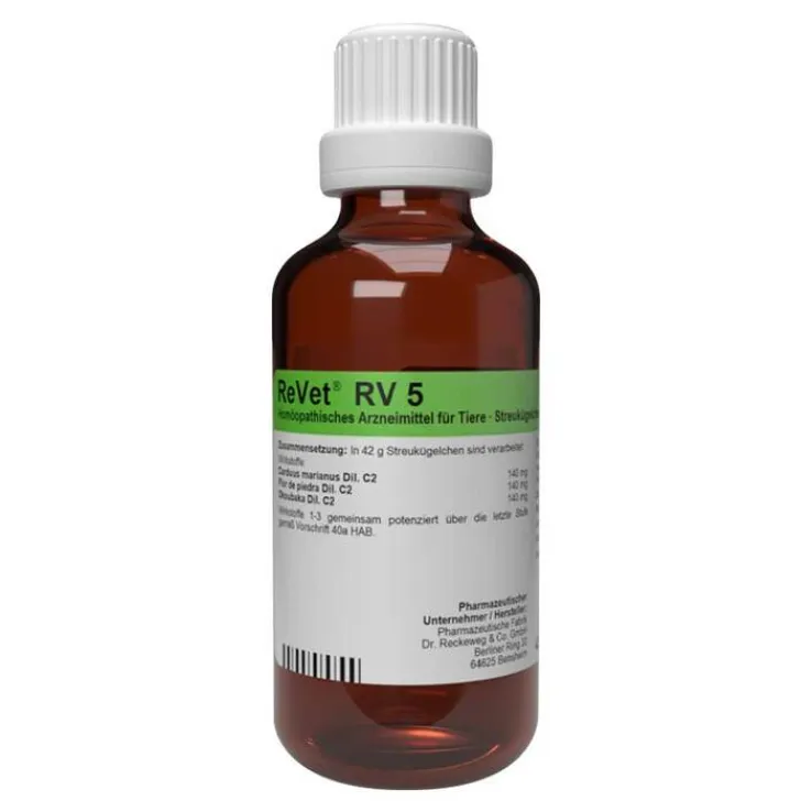 ReVet RV 5 Globuli für Tiere, 42 g