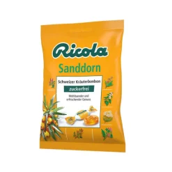 Ricola ohne Zucker Sanddorn Bonbons, 75 g