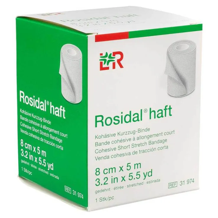 Rosidal haft Kompressionsbinde 8 cmx5 m, 1 St