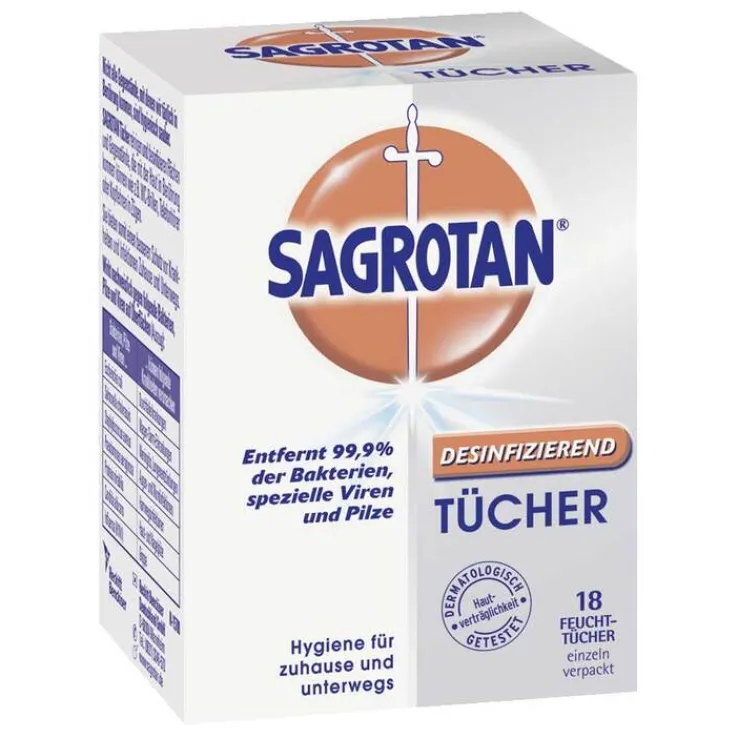 Sagrotan Desinfektionstücher, 18 St