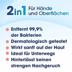 SAGROTAN® 2in1 Desinfektions-Tücher, 15 St