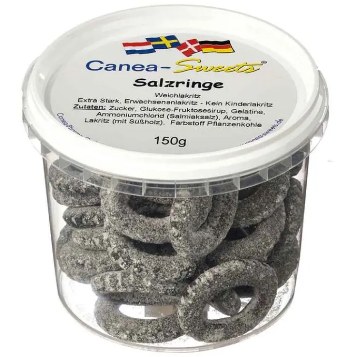Salzringe Lakritz Bonbons, 150 g