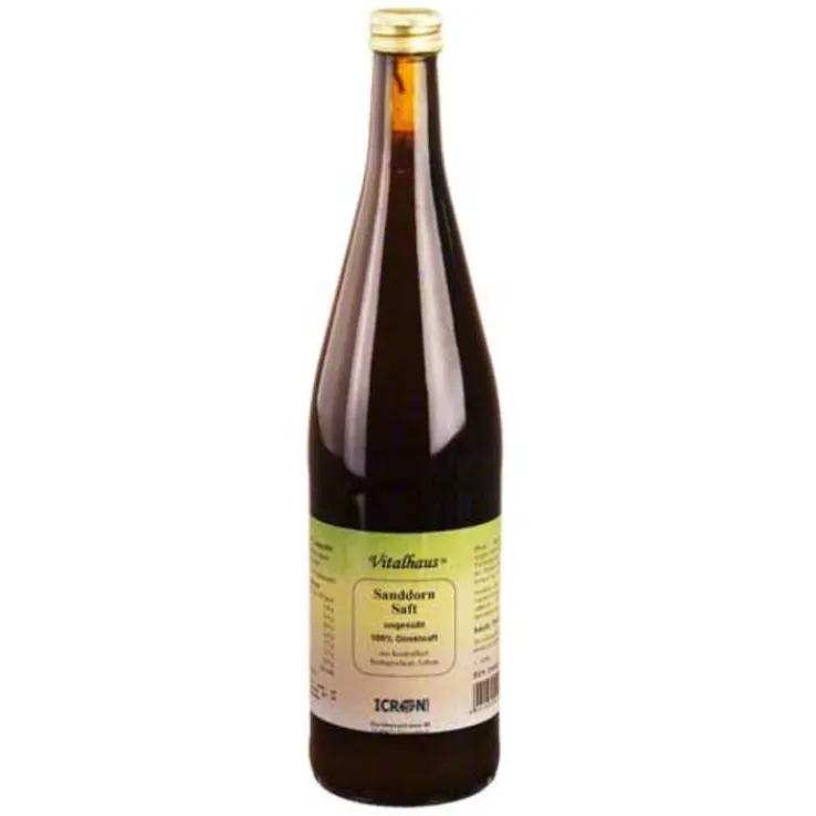 Sanddorn Saft pur kbA Vitalh, 750 ml