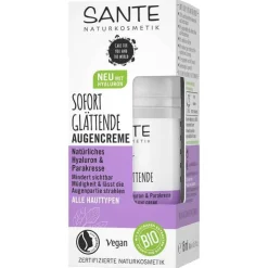 Sante glättende Augencreme Hyaluron & Parakresse, 15 ml