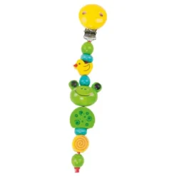 Schnullerkette Holz Frosch, 1 St