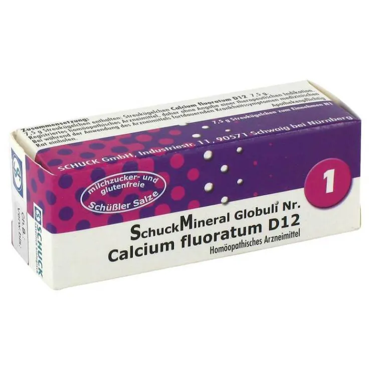 Schuckmineral Globuli 1 Calcium fluoratum D12, 7.5 g