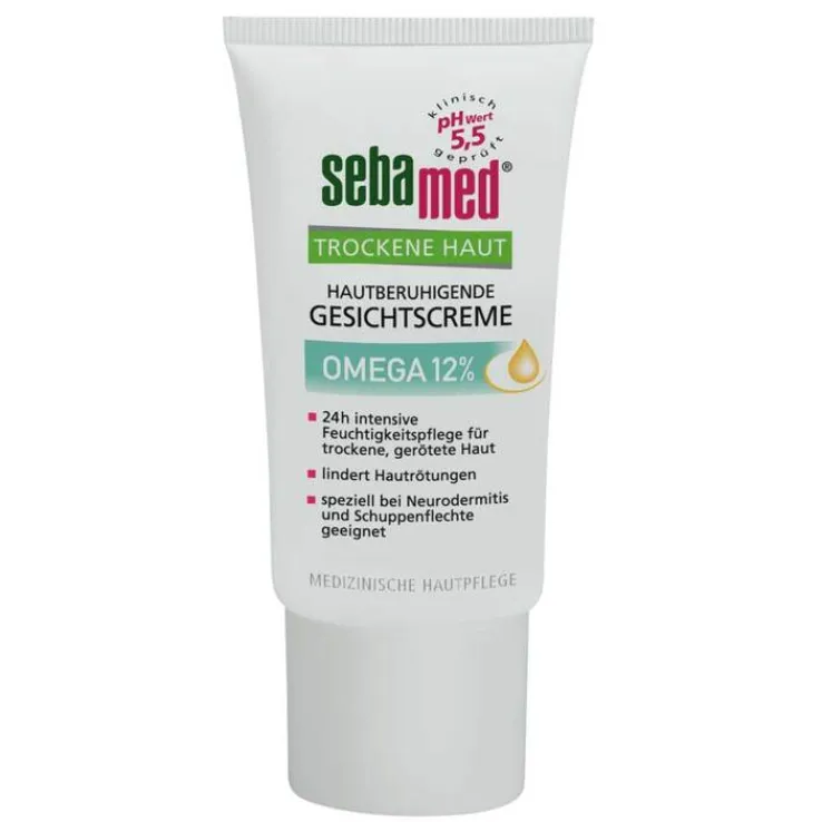 Sebamed Trockene Haut Omega 12% Gesichtscreme, 50 ml