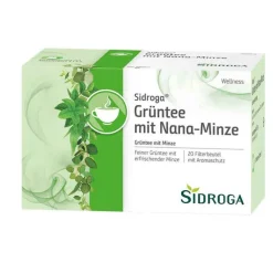 Sidroga Wellness Grüntee mit Nana-Minze Filterbeutel, 20X1.5 g