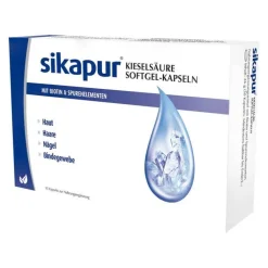 Sikapur Kieselsäure Softgel Kapseln mit Biotin, 30 St