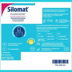 Silomat Hustenstiller DMP Zitrone Lutschpastillen, 40 St