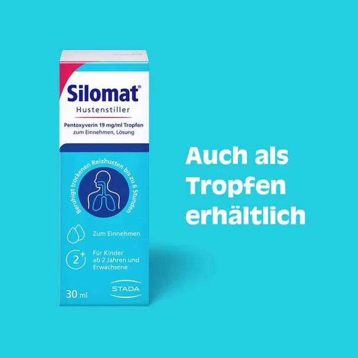 Silomat Hustenstiller Pentoxyverin 1,35 mg / ml Saft, 100 ml