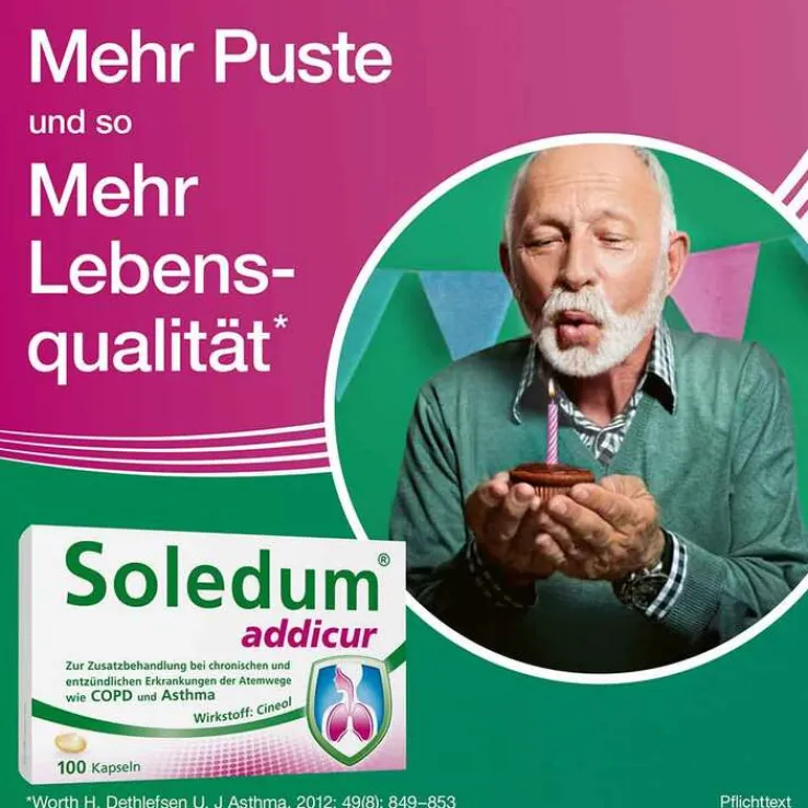 Soledum addicur 200 mg magensaftresistent Weichkapseln, 100 St