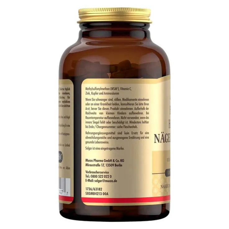 Solgar Haut Haare Nägel Komplex Tabletten, 120 St