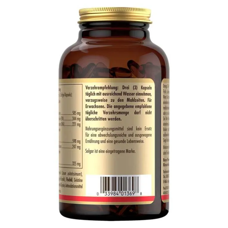 Solgar Omega 3 - 6 - 9 Kapseln, 120 St