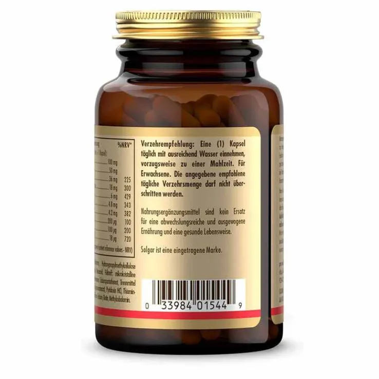 Solgar Vitamin B-Komplex Kapseln, 50 St