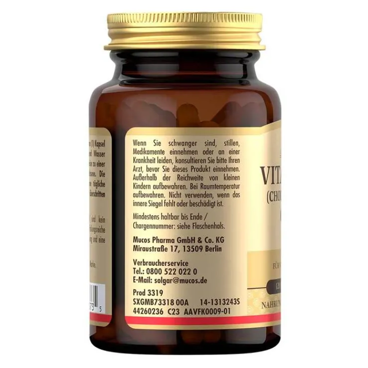 Solgar Vitamin D3 600 I.E. Kapseln, 120 St