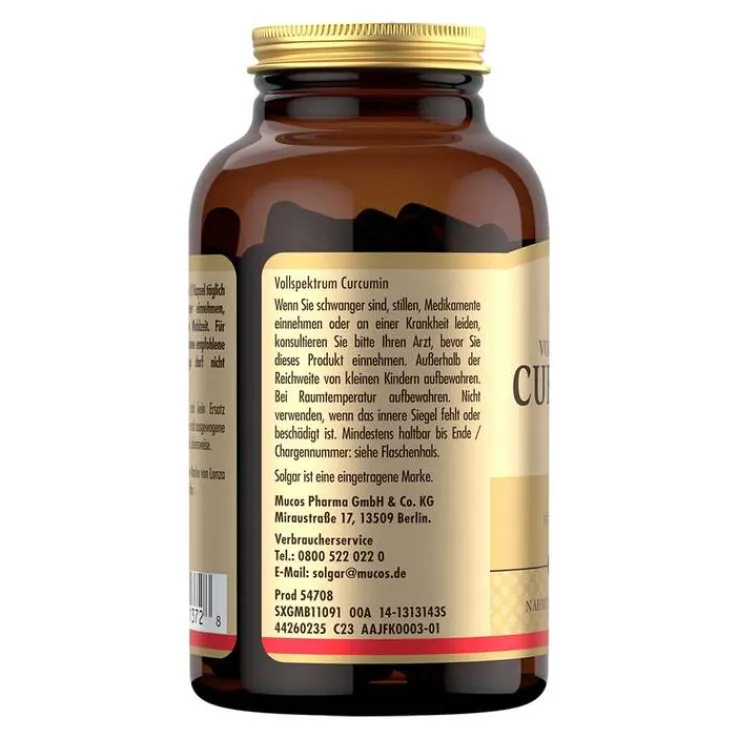 Solgar Vollspektrum Curcumin Kapseln, 90 St