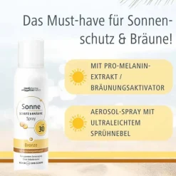 Sonne Schutz & Bräune Spray bronze LSF 30, 150 ml
