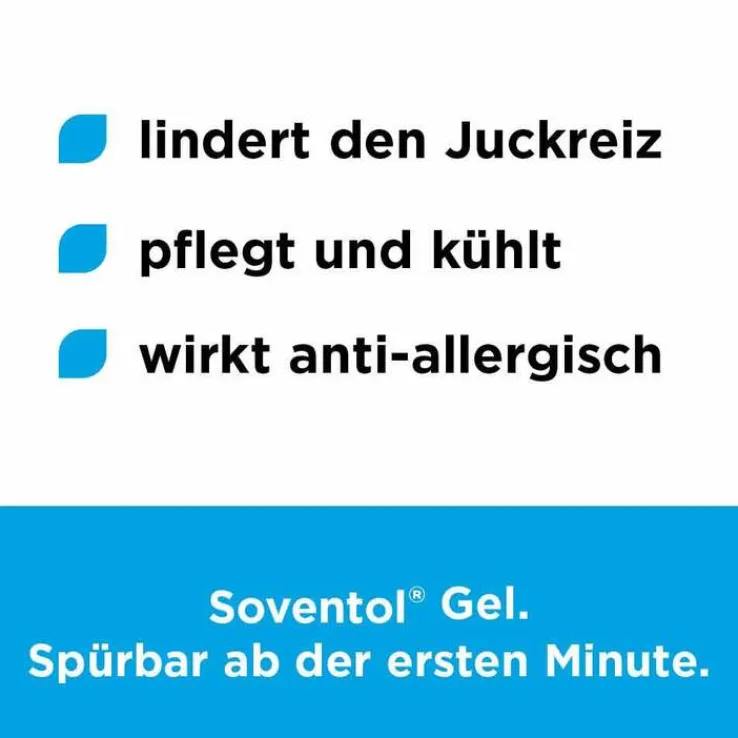 Soventol Gel bei Insektenstichen und Juckreiz auf der Haut, 20 g