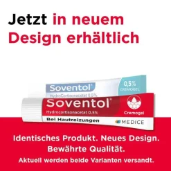 Soventol® HydroCortisonacetat 0,5% Cremogel bei Hautentzündungen, 15 g