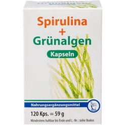 Spirulina + Grünalgen Kapseln, 120 St