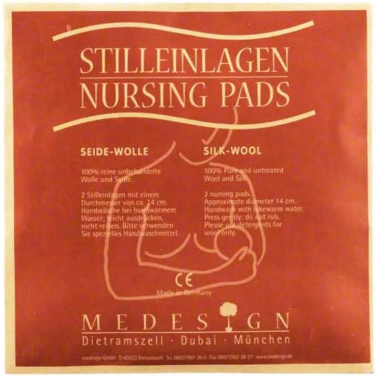 Stilleinlagen Seide / Wolle, 2 St