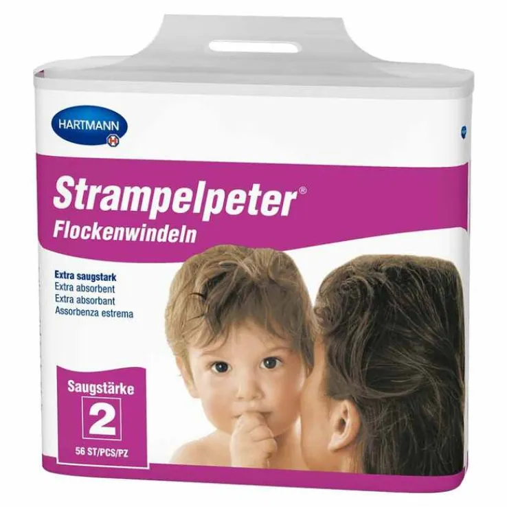 Strampelpeter Flockenwindeln Saugstärke 2, 56 St