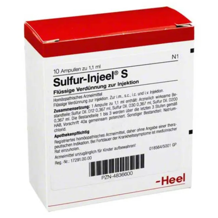 Sulfur Injeel S Ampullen, 10 St