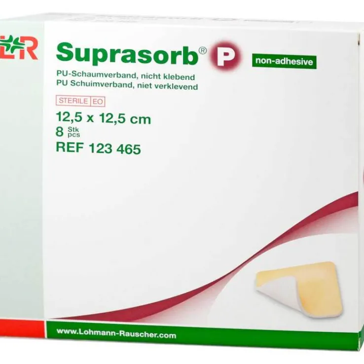 Suprasorb P PU-Schaumv.12,5x12,5cm nicht klebend, 8 St