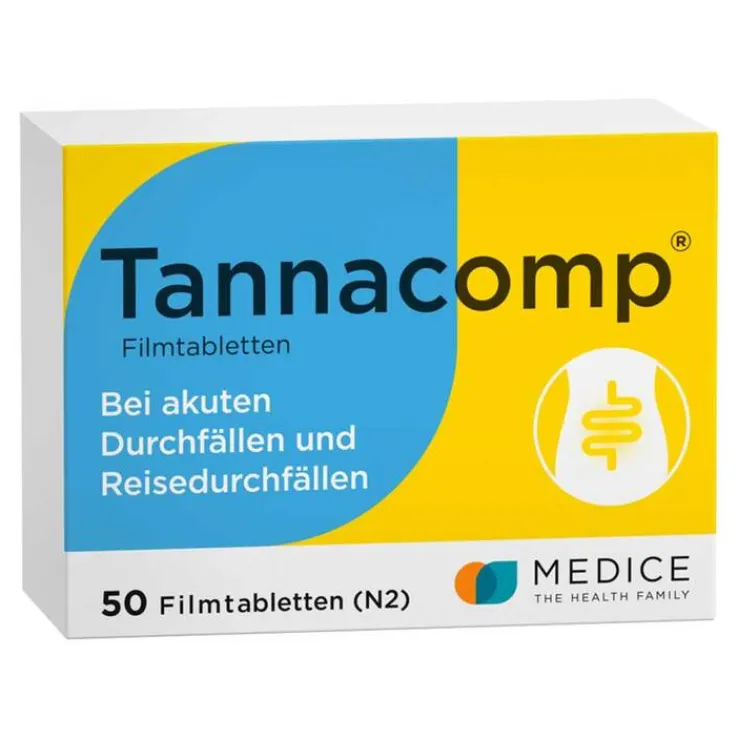 Tannacomp® Filmtabletten bei akutem Durchfall , 50 St