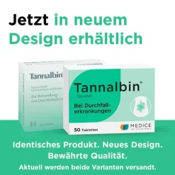 Tannalbin® Tabletten bei Durchfallerkrankungen, 50 St