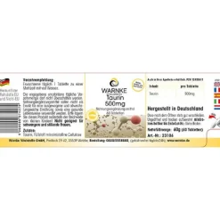 Taurin 500 mg Tabletten, 60 St