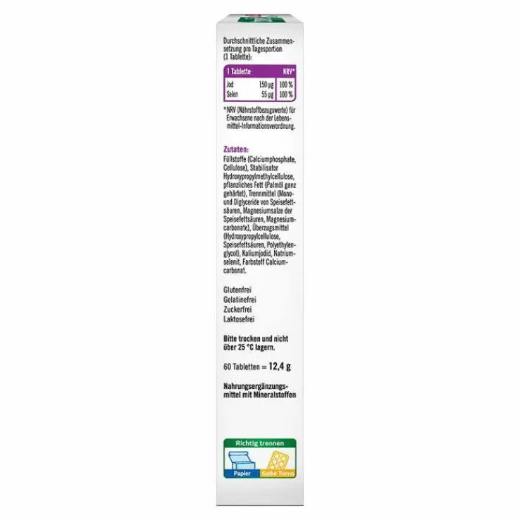 Taxofit Jod 150 + Selen Tabletten, 60 St