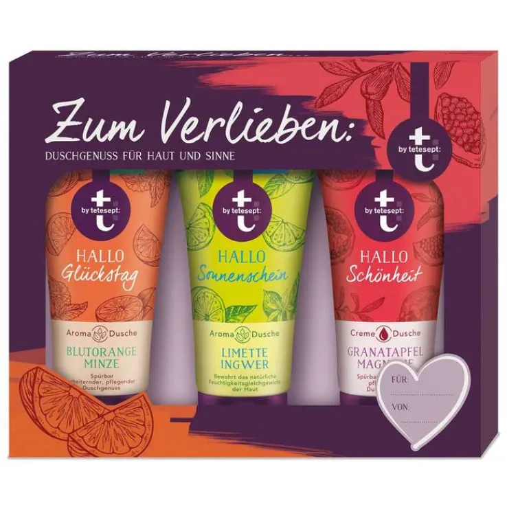t by tetesept Geschenkset Duschen, 3X50 ml