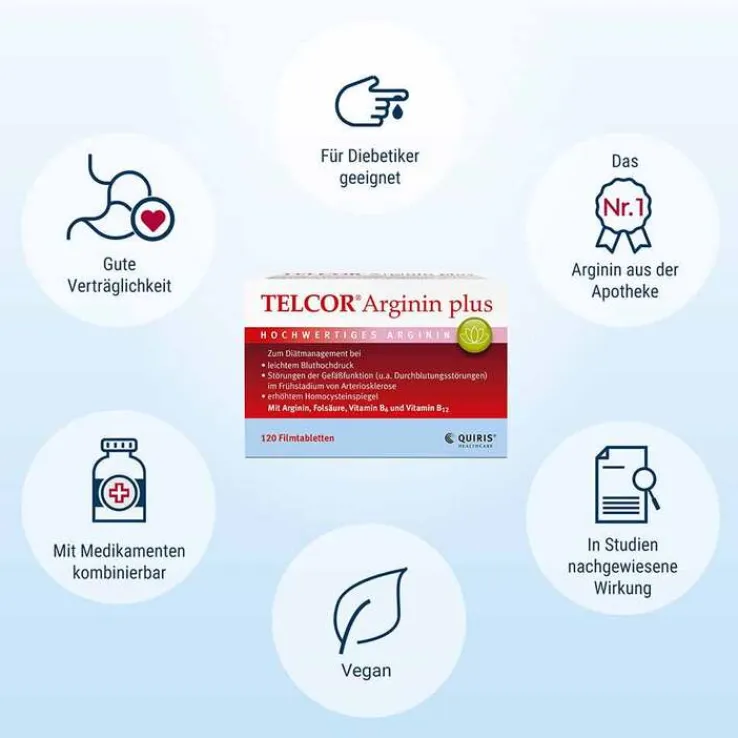 TELCOR® Arginin plus Filmtabletten, 60 St