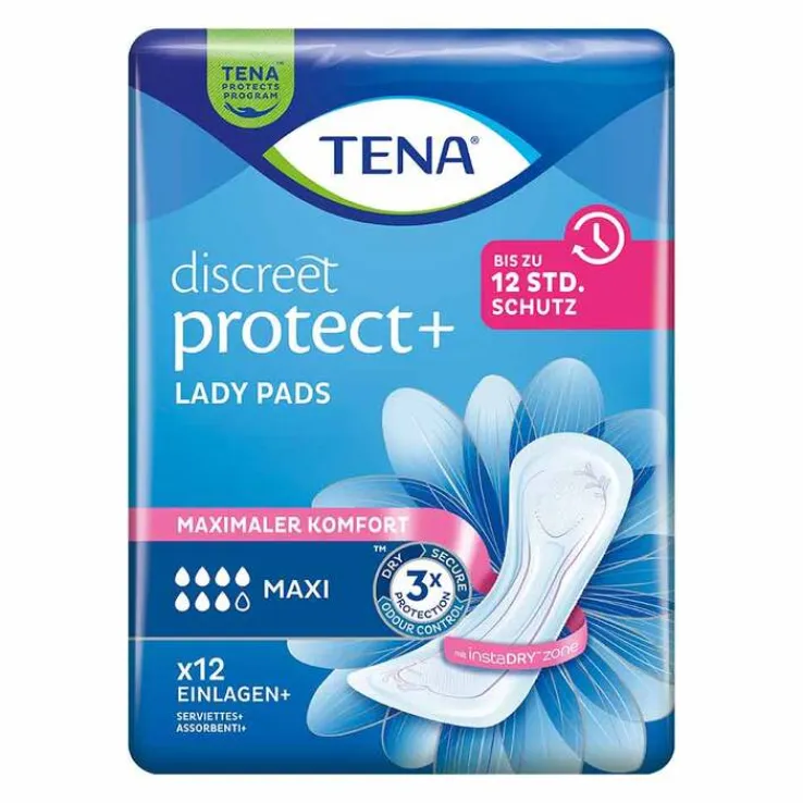 TENA® discreet Maxi Einlagen bei Inkontinenz, 12 St