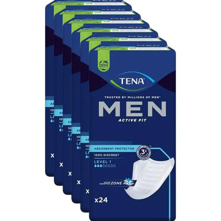 TENA® MEN ACTIVE FIT Level 1 Einlagen bei Inkontinenz, 6X24 St