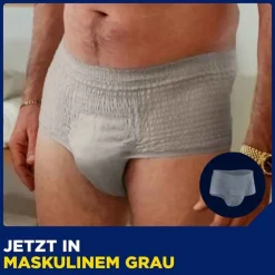 TENA® MEN ACTIVE FIT Pants Normal grau L/XL bei Inkontinenz, 10 St
