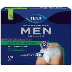TENA® MEN PREMIUM FIT Pants Maxi S/M bei Inkontinenz, 12 St