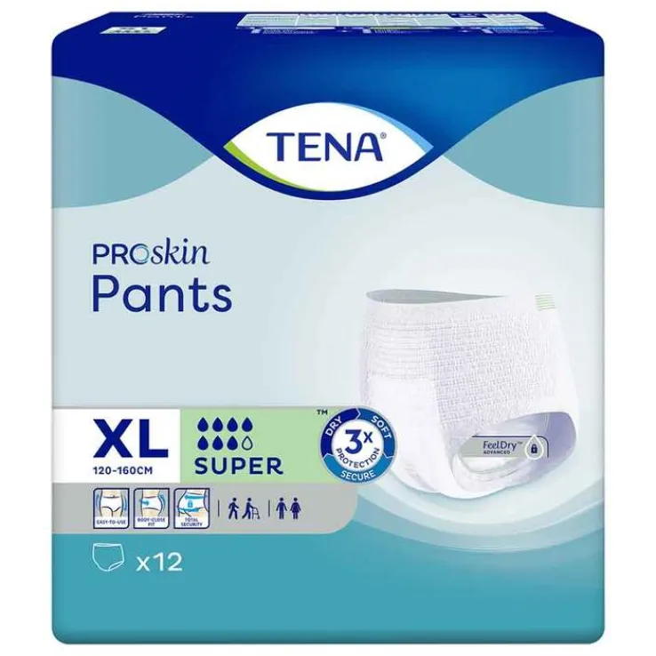 TENA Pants Super XL bei Inkontinenz, 4X12 St