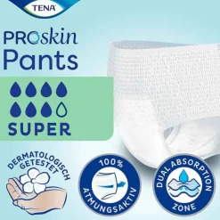 TENA Pants Super XL Einweghosen bei Inkontinenz, 12 St